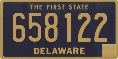 DE license plate 658122