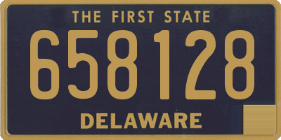 DE license plate 658128