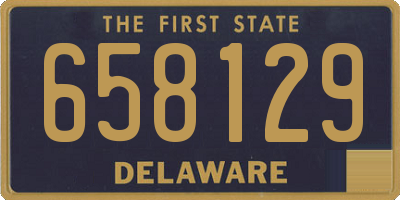 DE license plate 658129