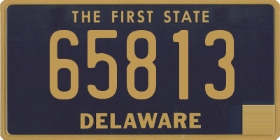 DE license plate 65813