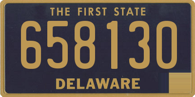 DE license plate 658130