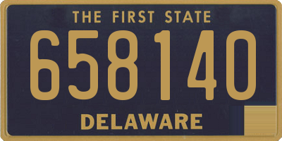 DE license plate 658140