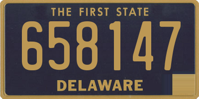 DE license plate 658147