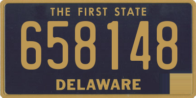 DE license plate 658148