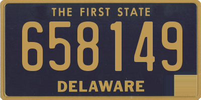DE license plate 658149