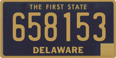 DE license plate 658153