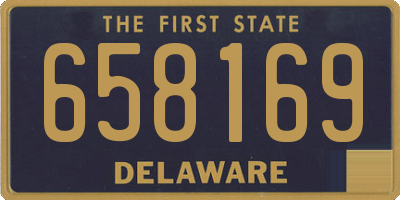 DE license plate 658169