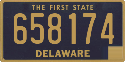 DE license plate 658174
