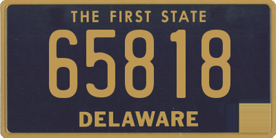 DE license plate 65818