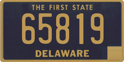 DE license plate 65819