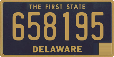DE license plate 658195