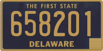 DE license plate 658201