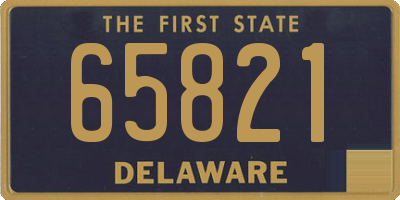 DE license plate 65821