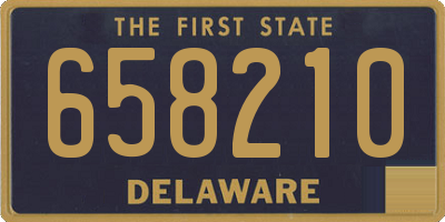 DE license plate 658210