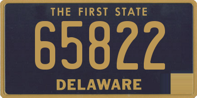 DE license plate 65822