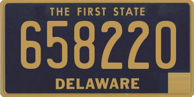DE license plate 658220