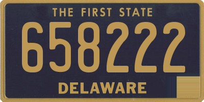 DE license plate 658222
