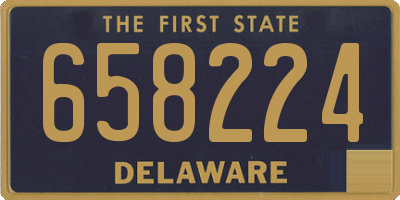DE license plate 658224