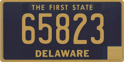 DE license plate 65823
