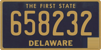 DE license plate 658232
