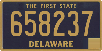 DE license plate 658237