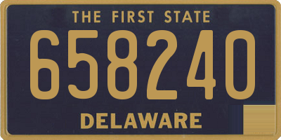 DE license plate 658240