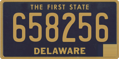 DE license plate 658256