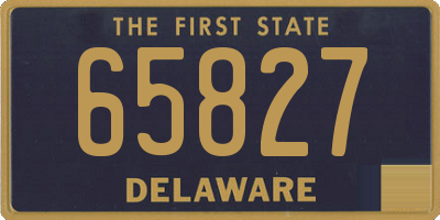 DE license plate 65827