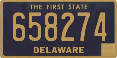 DE license plate 658274