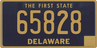 DE license plate 65828