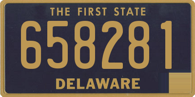 DE license plate 658281