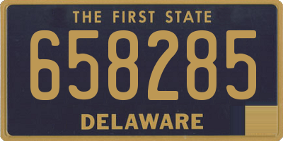 DE license plate 658285