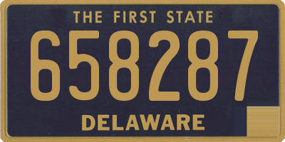 DE license plate 658287