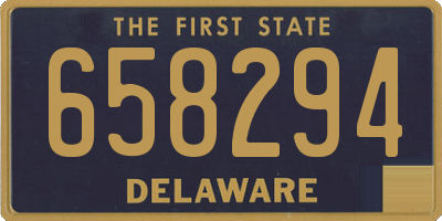 DE license plate 658294