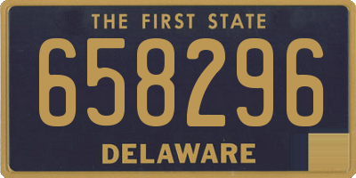 DE license plate 658296