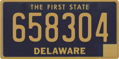 DE license plate 658304