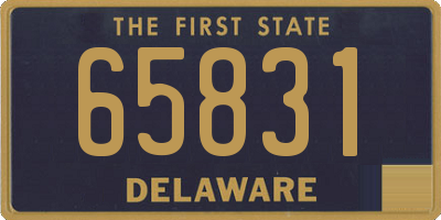 DE license plate 65831