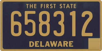 DE license plate 658312