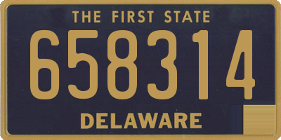 DE license plate 658314