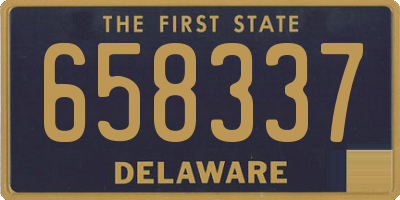 DE license plate 658337