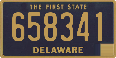 DE license plate 658341