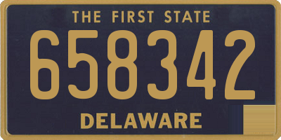 DE license plate 658342