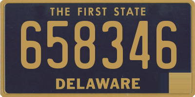 DE license plate 658346