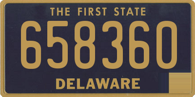 DE license plate 658360