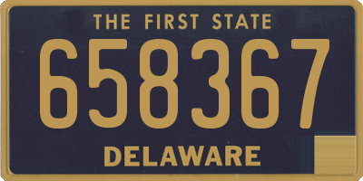 DE license plate 658367