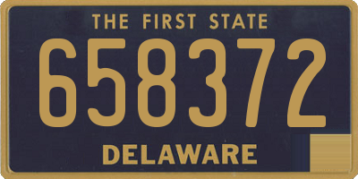 DE license plate 658372