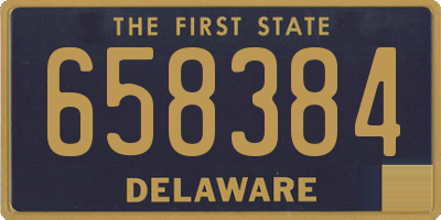 DE license plate 658384