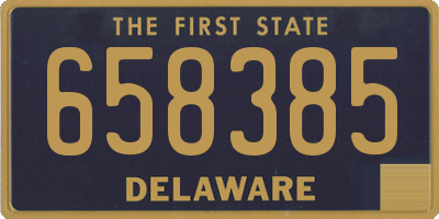 DE license plate 658385