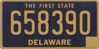 DE license plate 658390