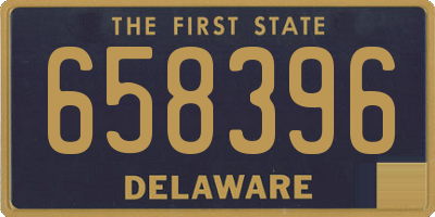 DE license plate 658396